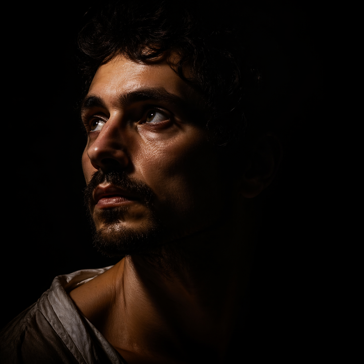 Dramatic Chiaroscuro Portrait