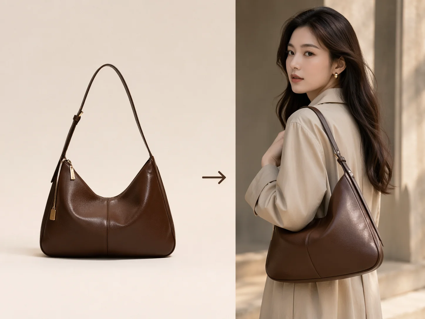 Bag and model